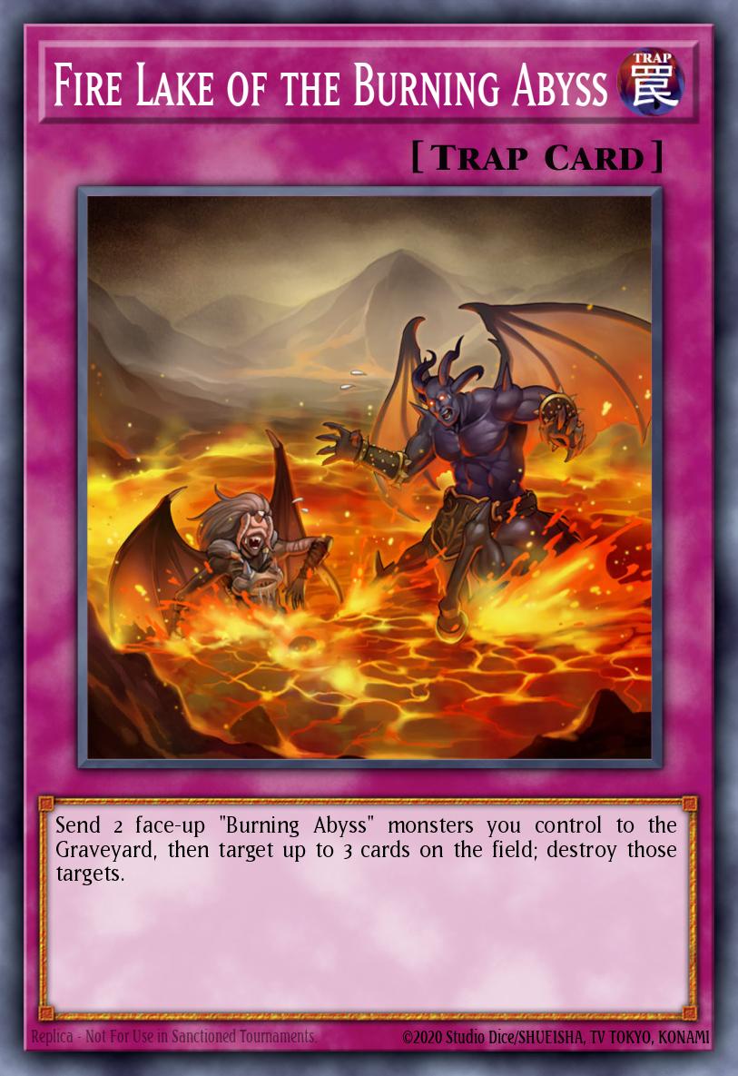 Fire Lake of the Burning Abyss Yu-Gi-Oh card