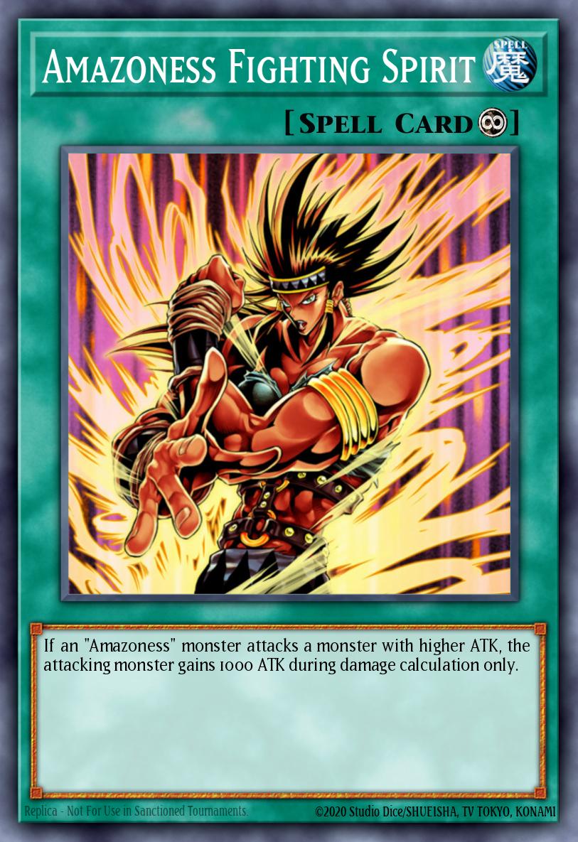 Amazoness Fighting Spirit Yu-Gi-Oh card