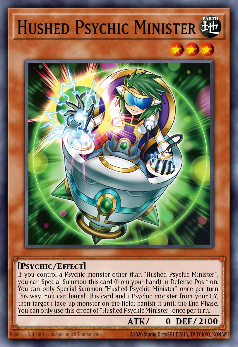 Hushed Psychic Minister Yu-Gi-Oh card