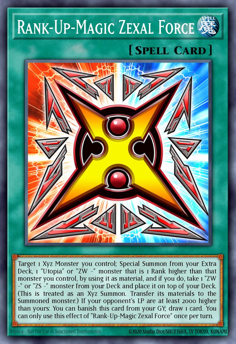 Rank-Up-Magic Zexal Force Yu-Gi-Oh card