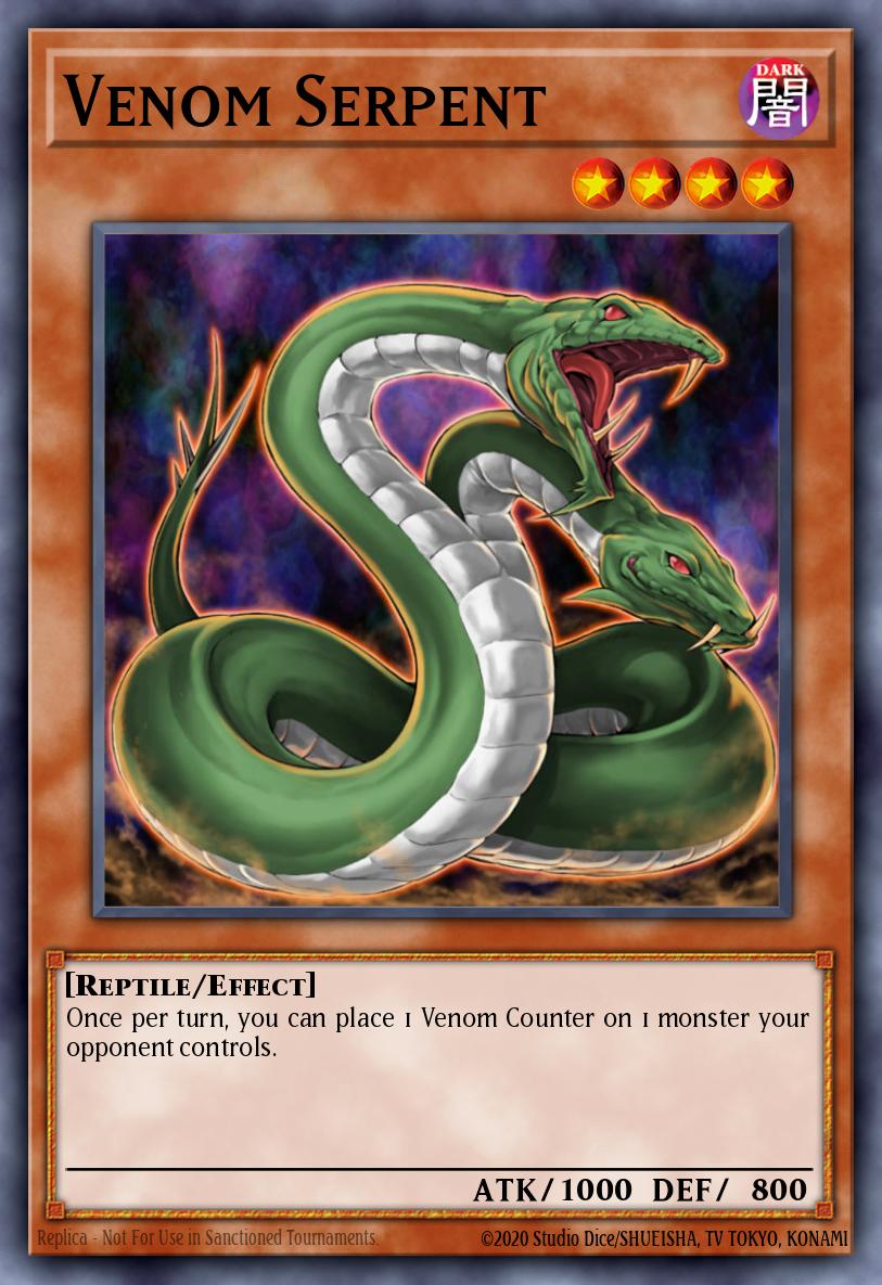 Venom Serpent Yu-Gi-Oh card
