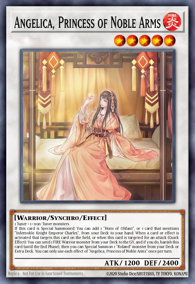 Angelica, Princess of Noble Arms Yu-Gi-Oh card