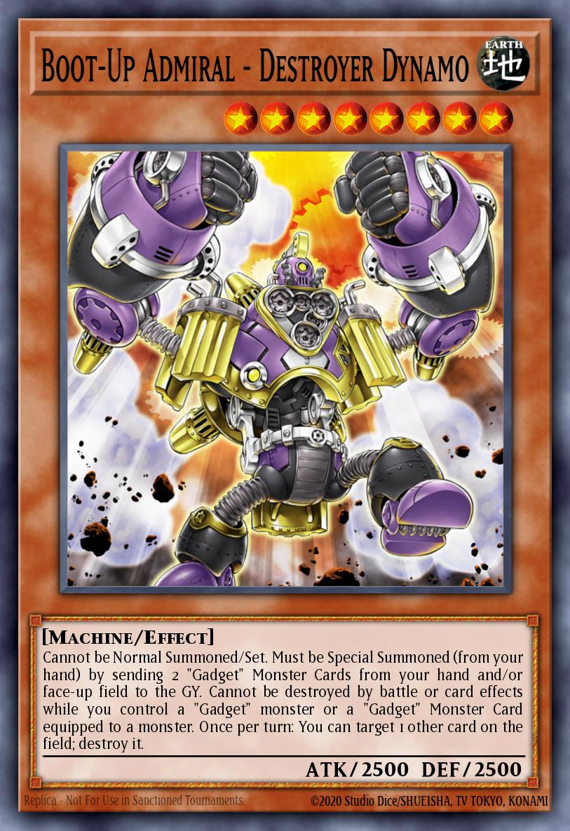Boot-Up Admiral - Destroyer Dynamo Yu-Gi-Oh card