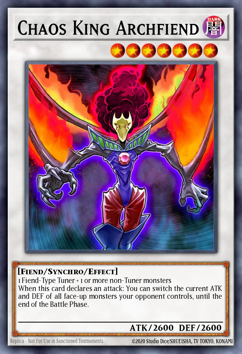 Chaos King Archfiend Yu-Gi-Oh card