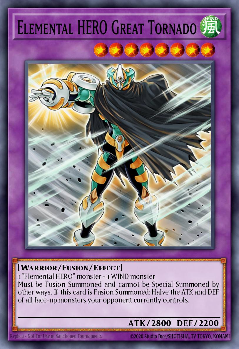 Elemental HERO Great Tornado Yu-Gi-Oh card