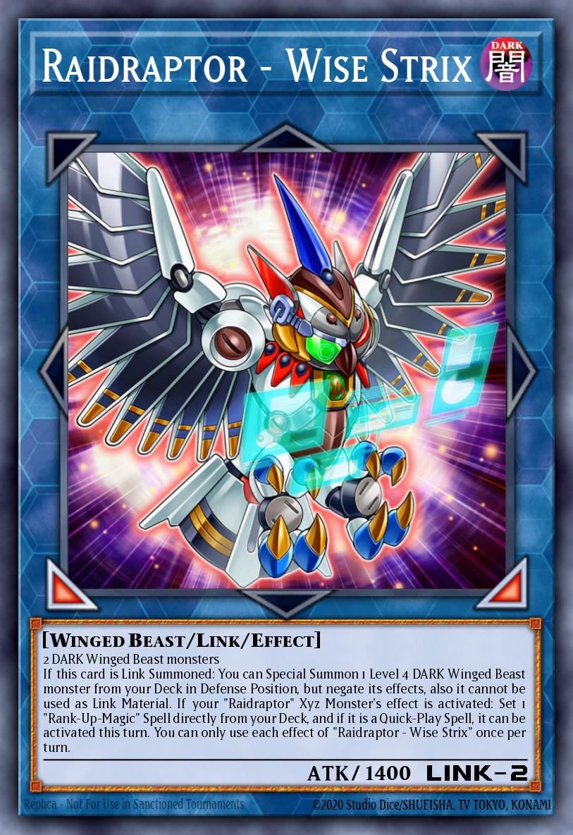 Raidraptor - Wise Strix Yu-Gi-Oh card