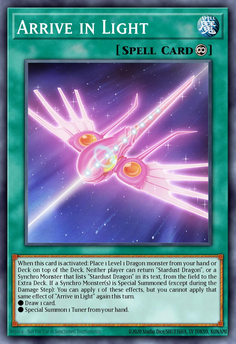 Arrive in Light Yu-Gi-Oh card