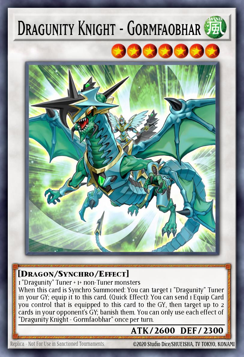 Dragunity Knight - Gormfaobhar Yu-Gi-Oh card