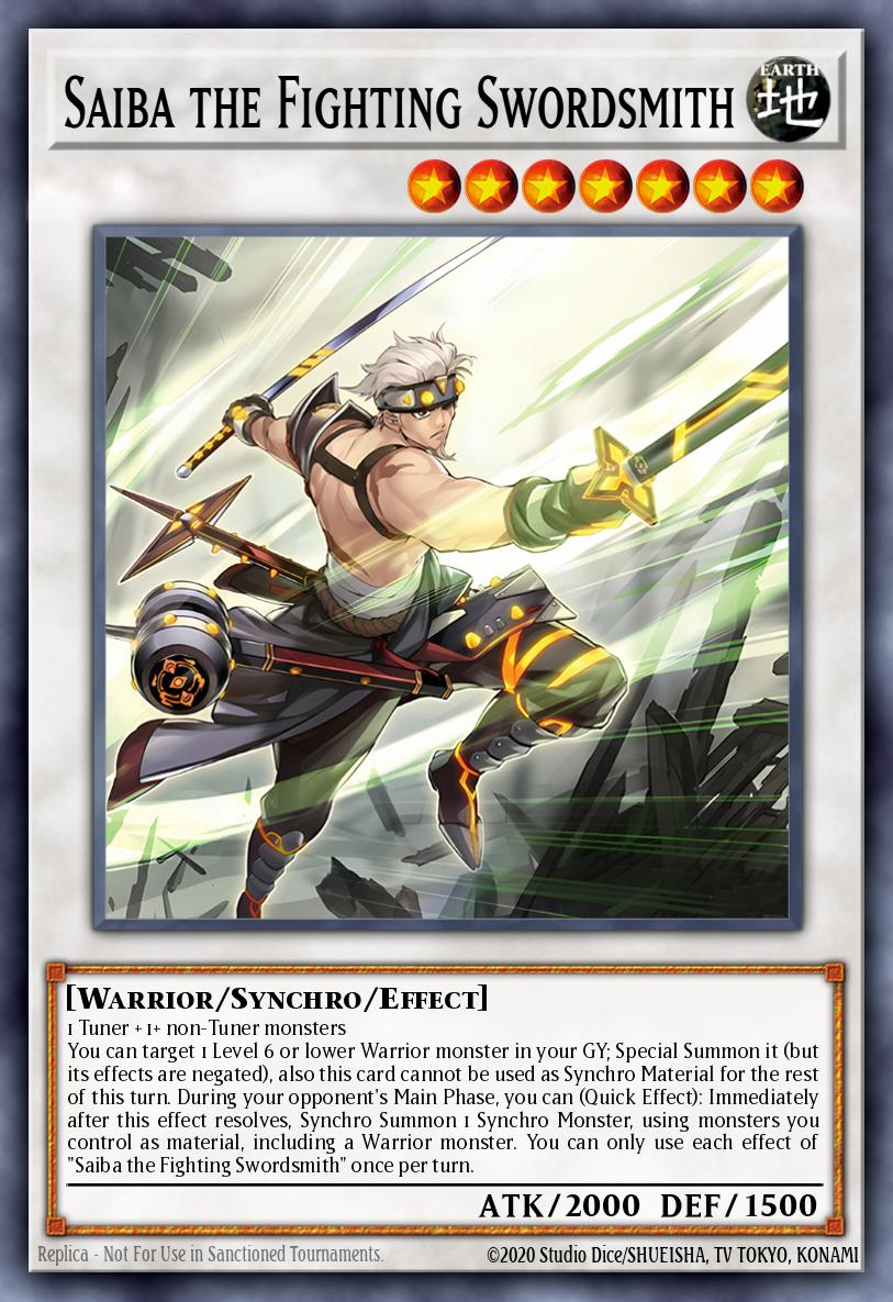 Saiba the Fighting Swordsmith Yu-Gi-Oh card