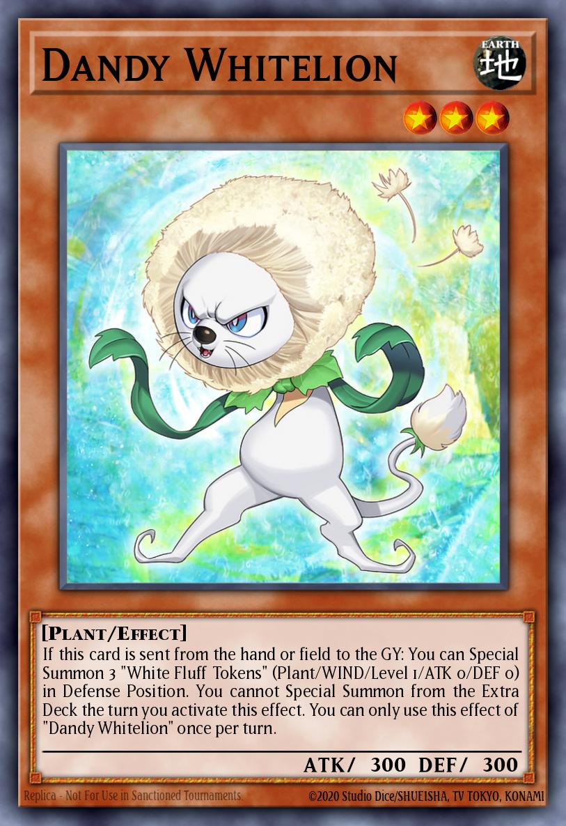Dandy Whitelion Yu-Gi-Oh card