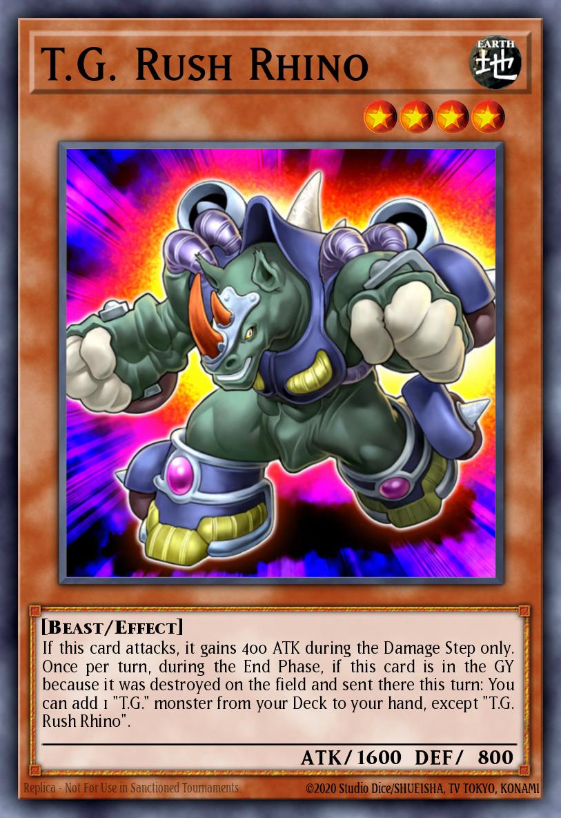 T.G. Rush Rhino Yu-Gi-Oh card