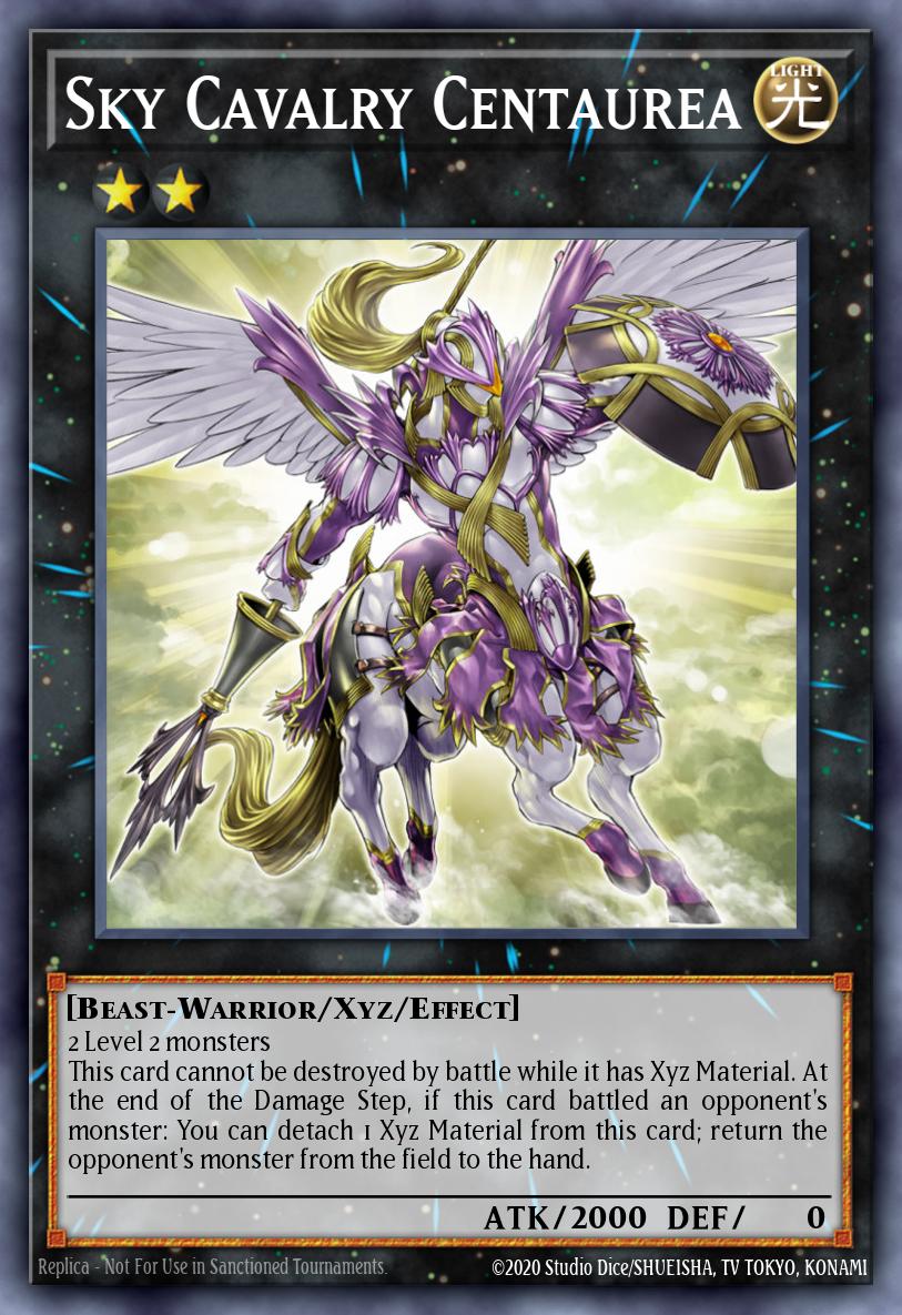 Sky Cavalry Centaurea Yu-Gi-Oh card