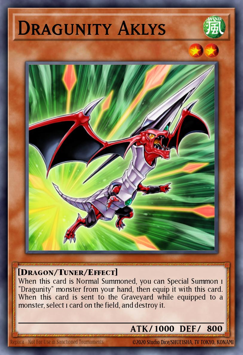 Dragunity Aklys Yu-Gi-Oh card