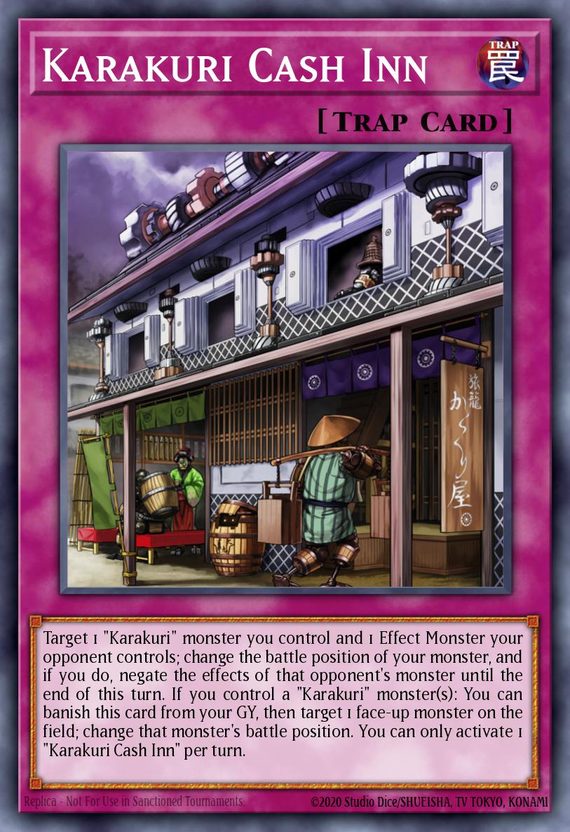 Karakuri Cash Inn Yu-Gi-Oh card
