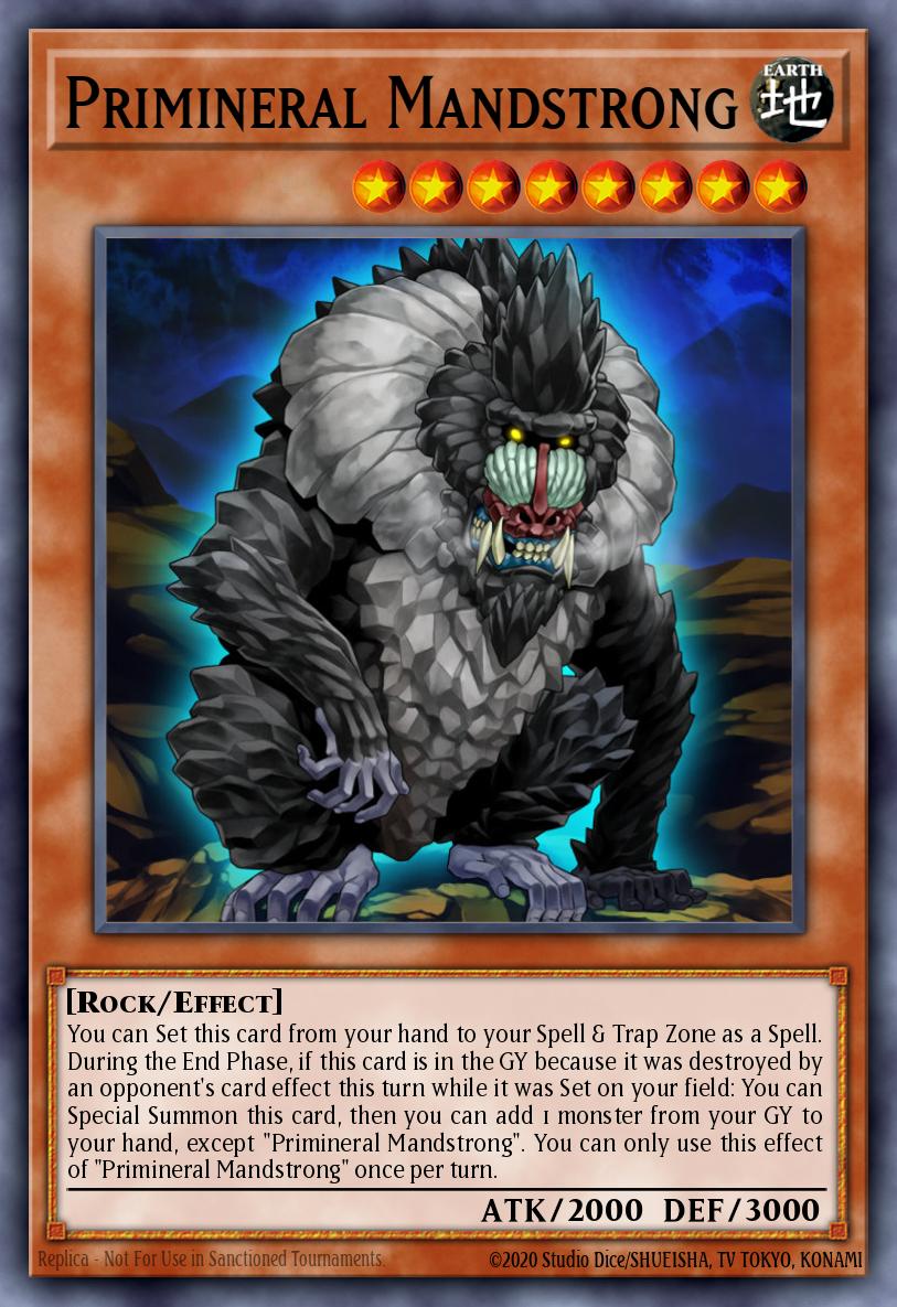 Primineral Mandstrong Yu-Gi-Oh card