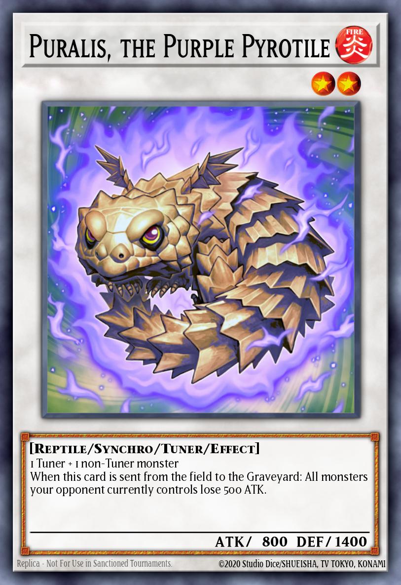 Puralis, the Purple Pyrotile Yu-Gi-Oh card