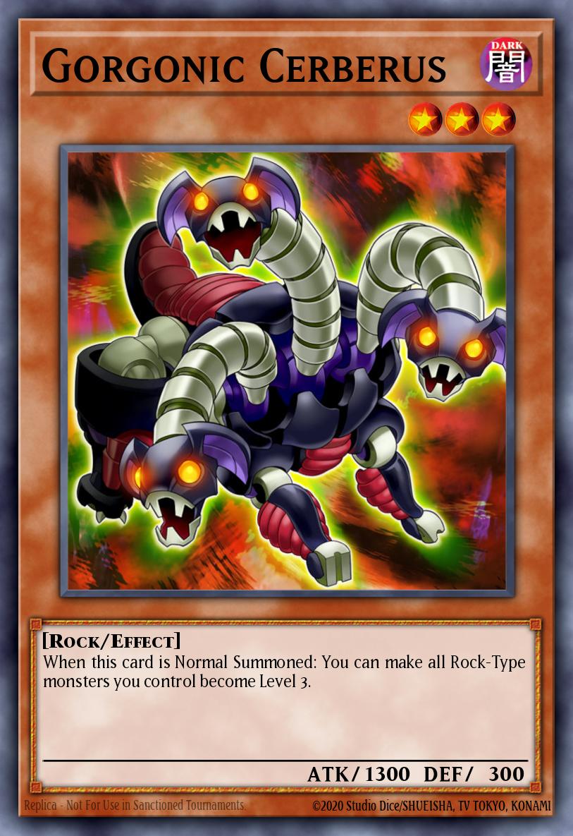 Gorgonic Cerberus Yu-Gi-Oh card
