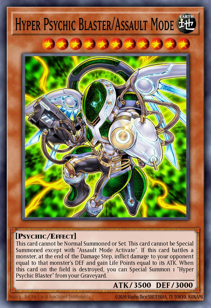 Hyper Psychic Blaster/Assault Mode Yu-Gi-Oh card