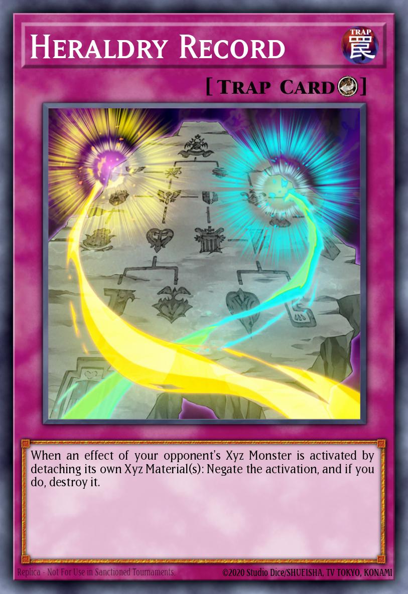 Heraldry Record Yu-Gi-Oh card