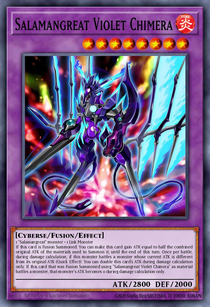 Salamangreat Violet Chimera Yu-Gi-Oh card