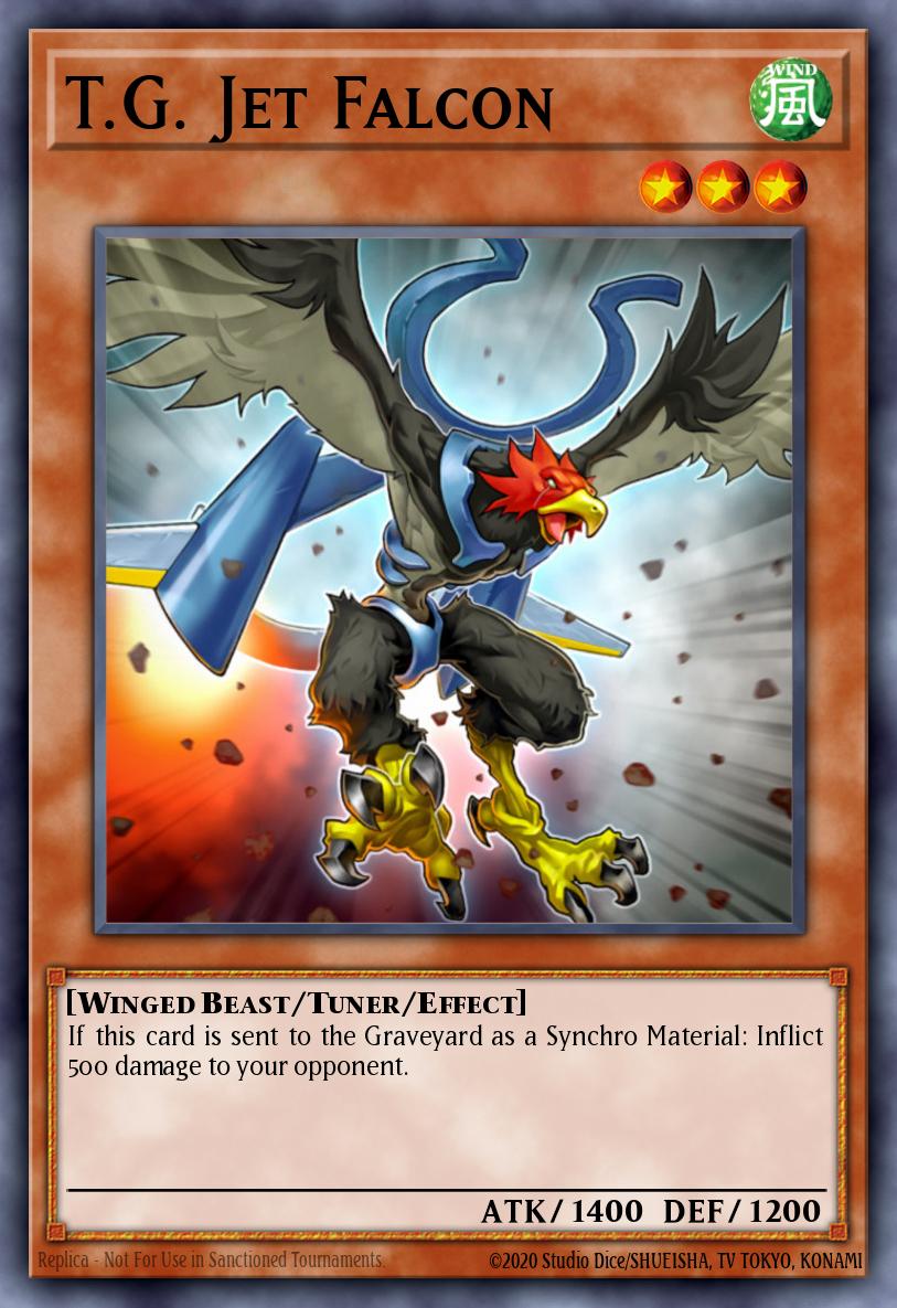 T.G. Jet Falcon Yu-Gi-Oh card