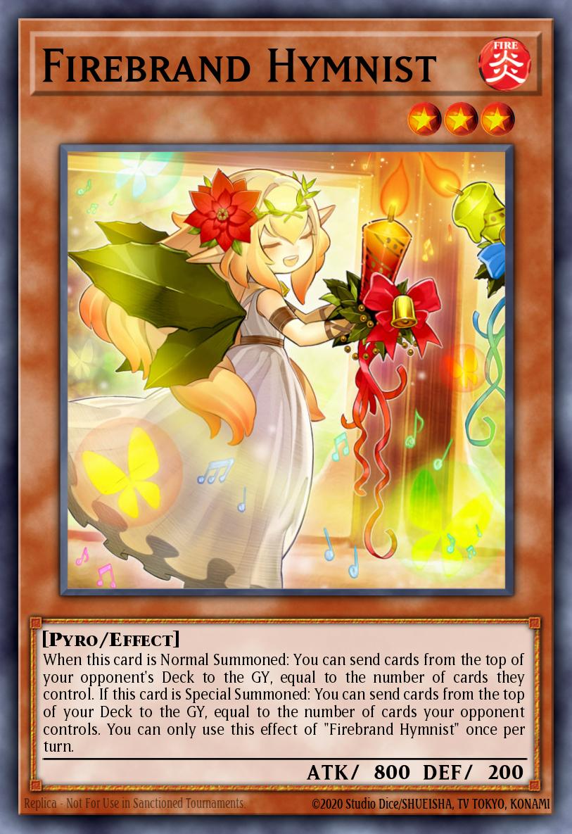 Firebrand Hymnist Yu-Gi-Oh card