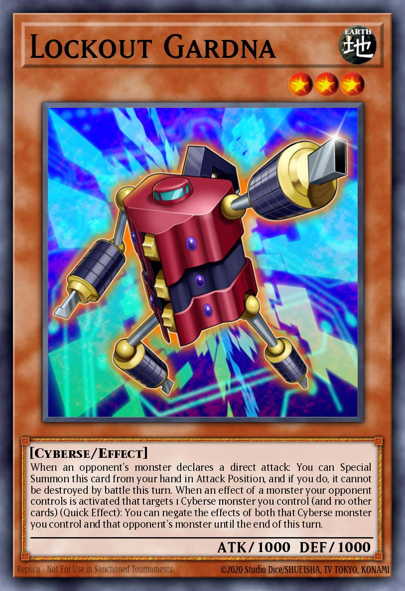 Lockout Gardna Yu-Gi-Oh card