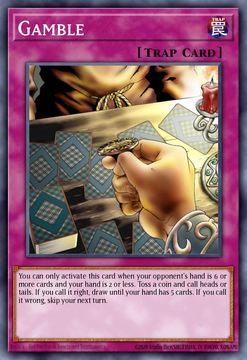 Gamble Yu-Gi-Oh card
