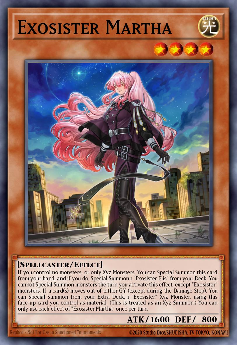 Exosister Martha Yu-Gi-Oh card