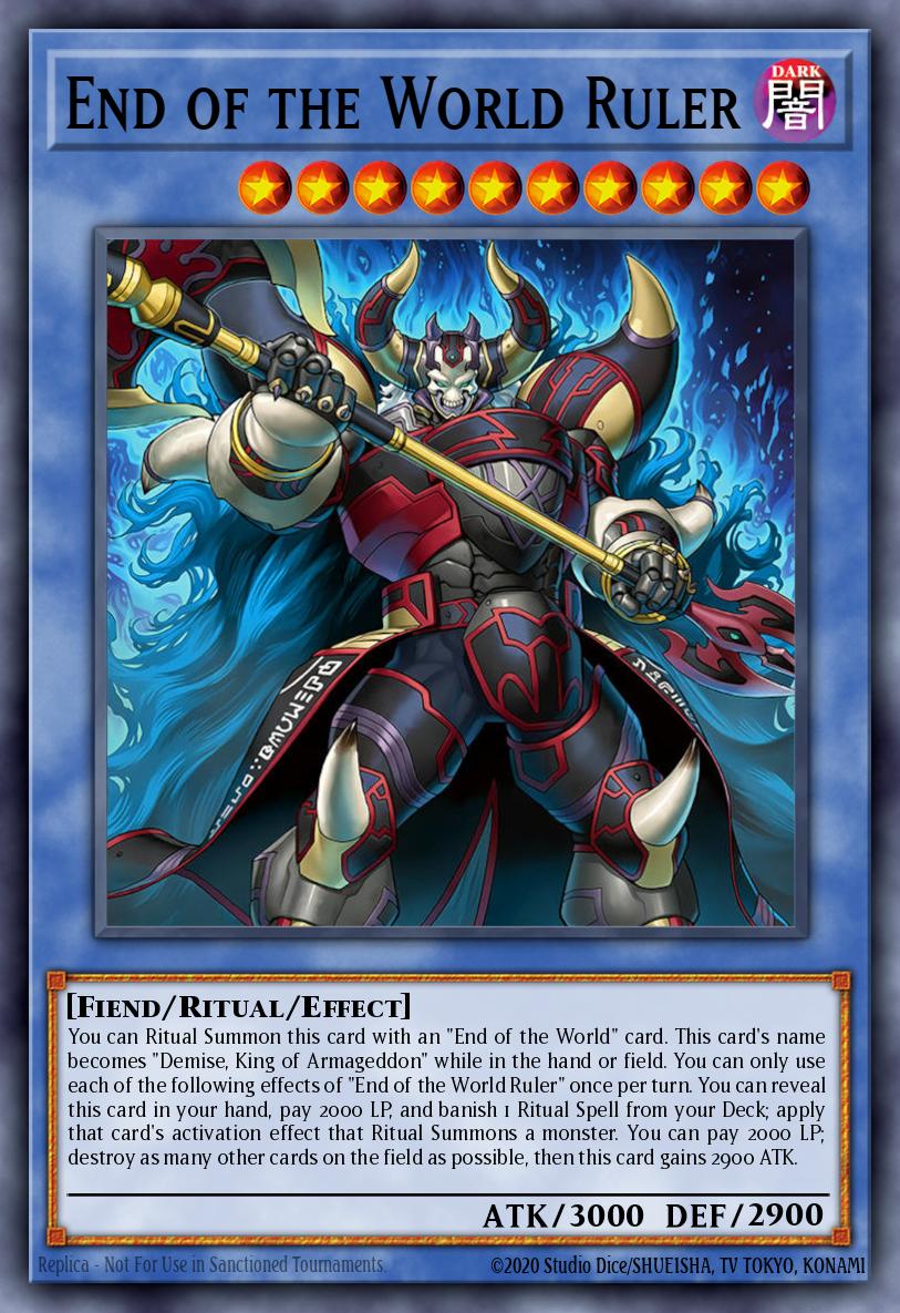 End of the World Ruler Yu-Gi-Oh card