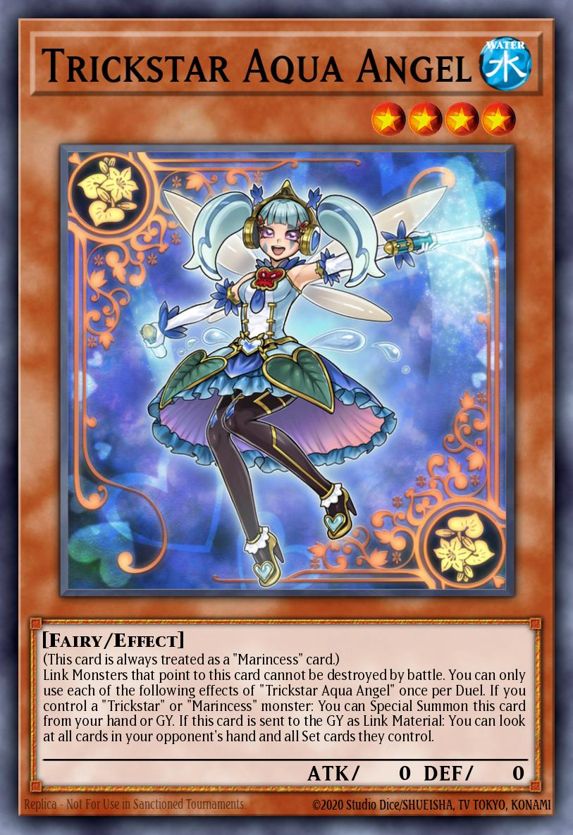 Trickstar Aqua Angel Yu-Gi-Oh card