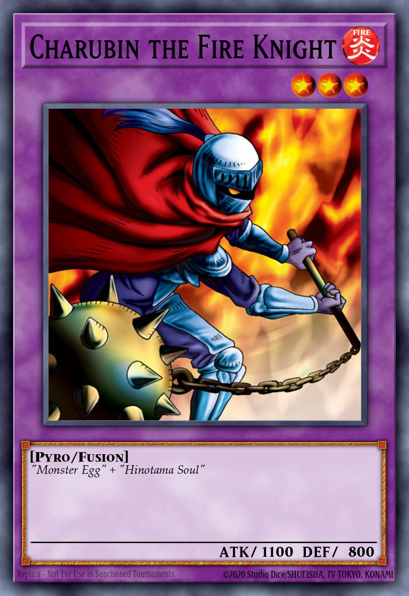 Charubin the Fire Knight Yu-Gi-Oh card