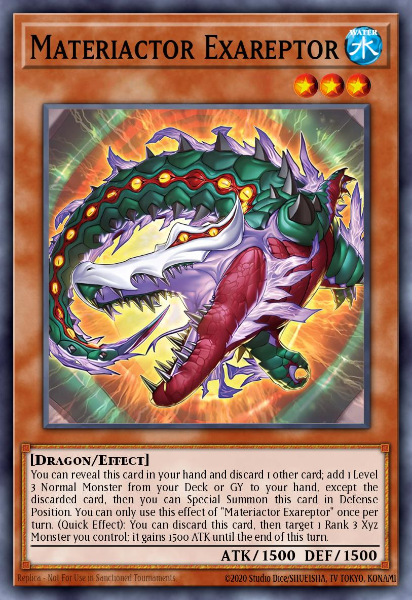 Materiactor Exareptor Yu-Gi-Oh card