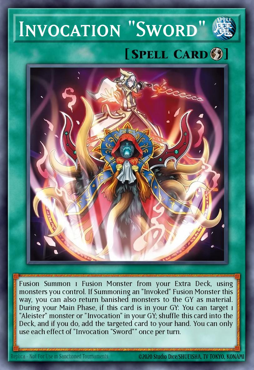 Invocation "Sword" Yu-Gi-Oh card