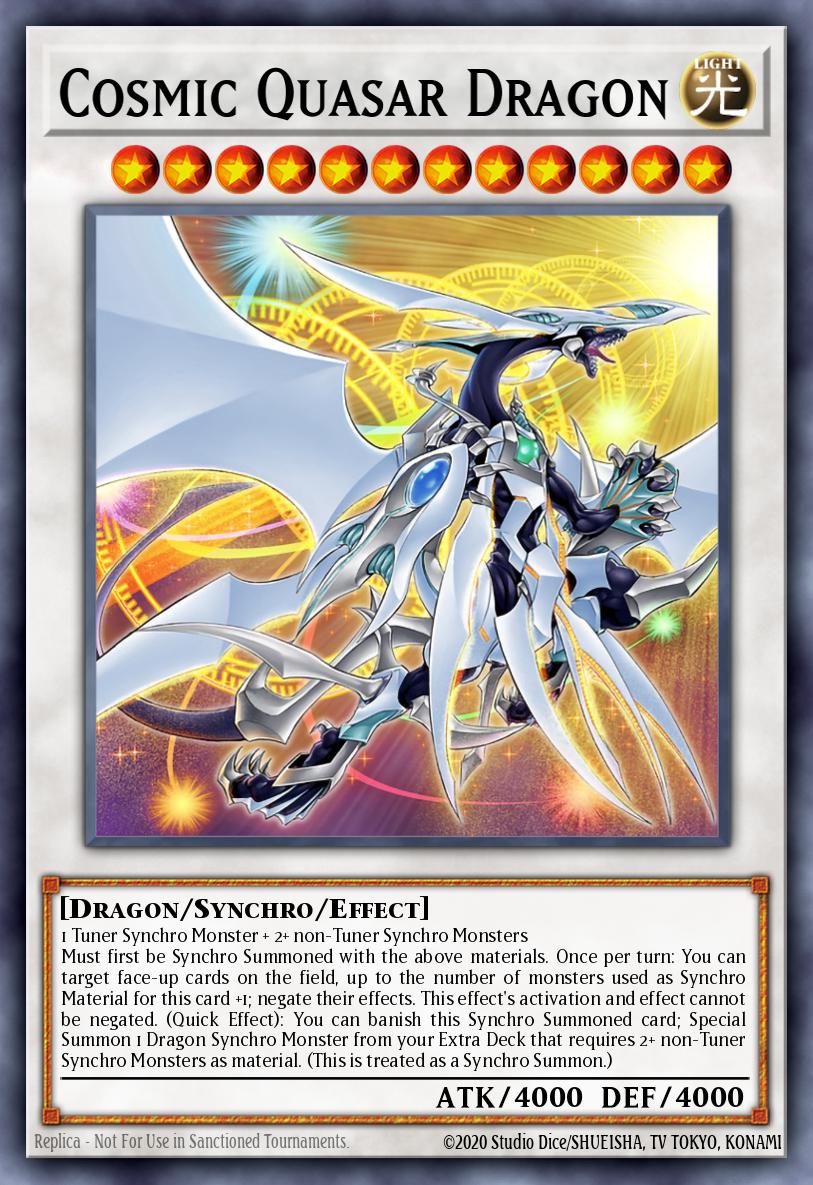 Cosmic Quasar Dragon Yu-Gi-Oh card