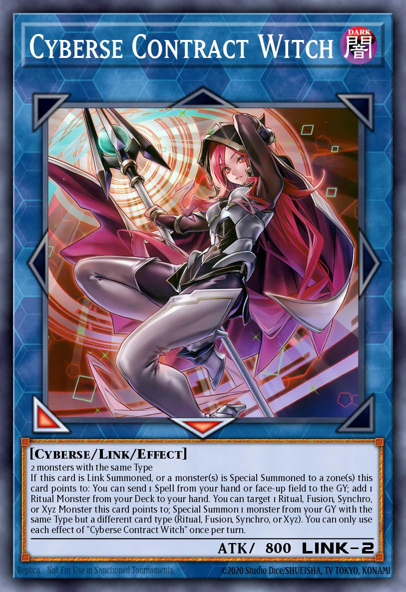 Cyberse Contract Witch Yu-Gi-Oh card