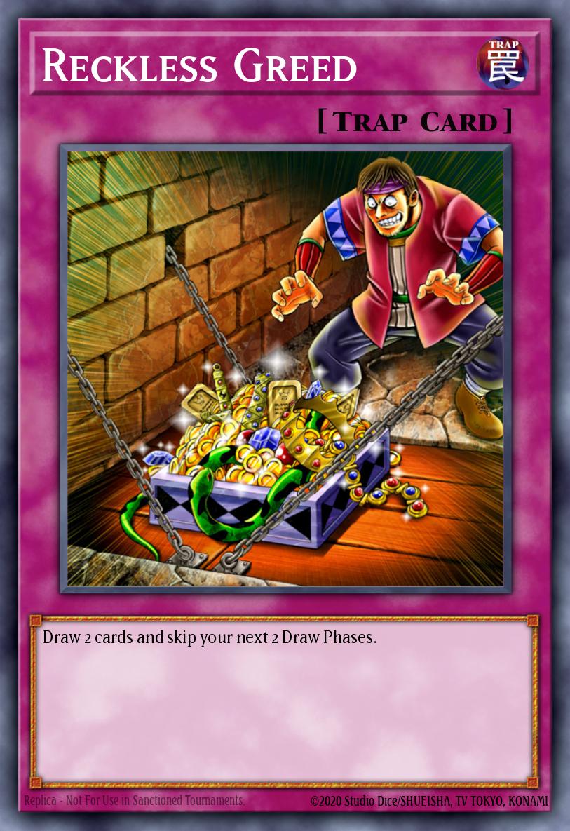 Reckless Greed Yu-Gi-Oh card