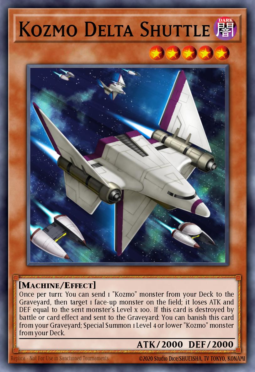 Kozmo Delta Shuttle Yu-Gi-Oh card