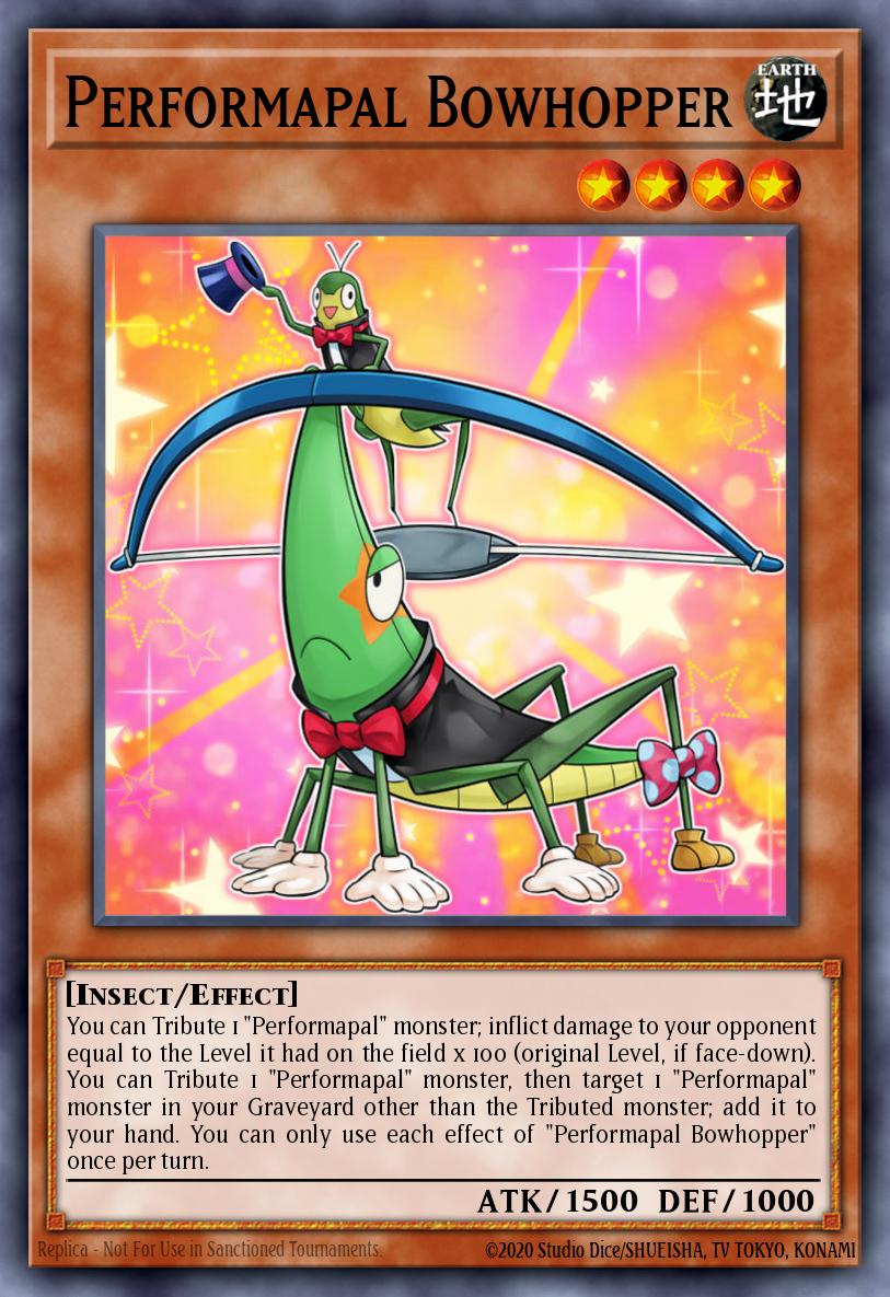 Performapal Bowhopper Yu-Gi-Oh card