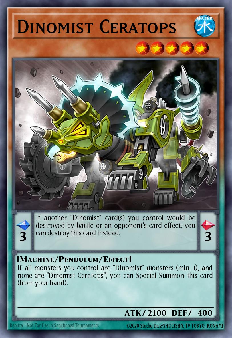Dinomist Ceratops Yu-Gi-Oh card