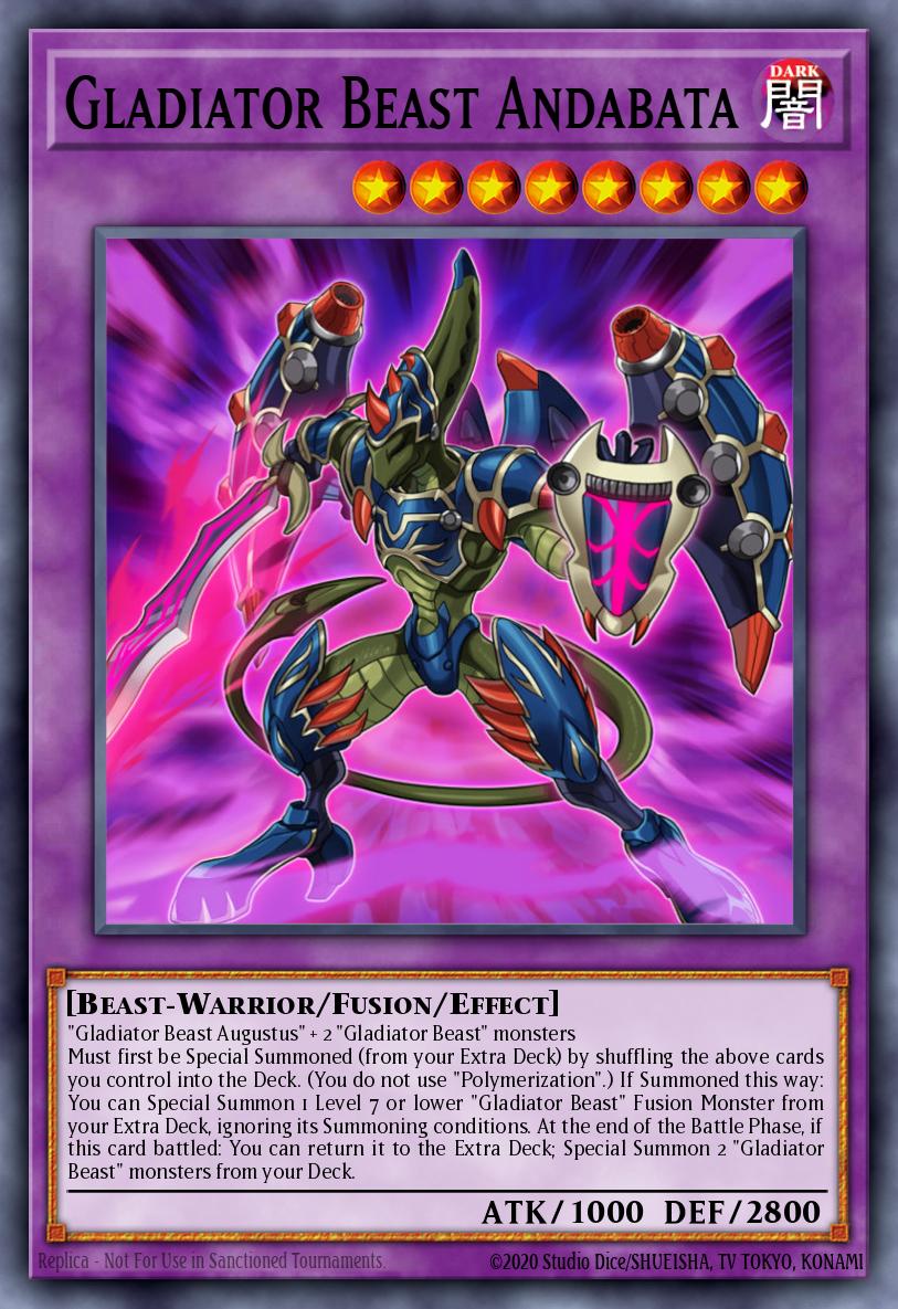 Gladiator Beast Andabata Yu-Gi-Oh card