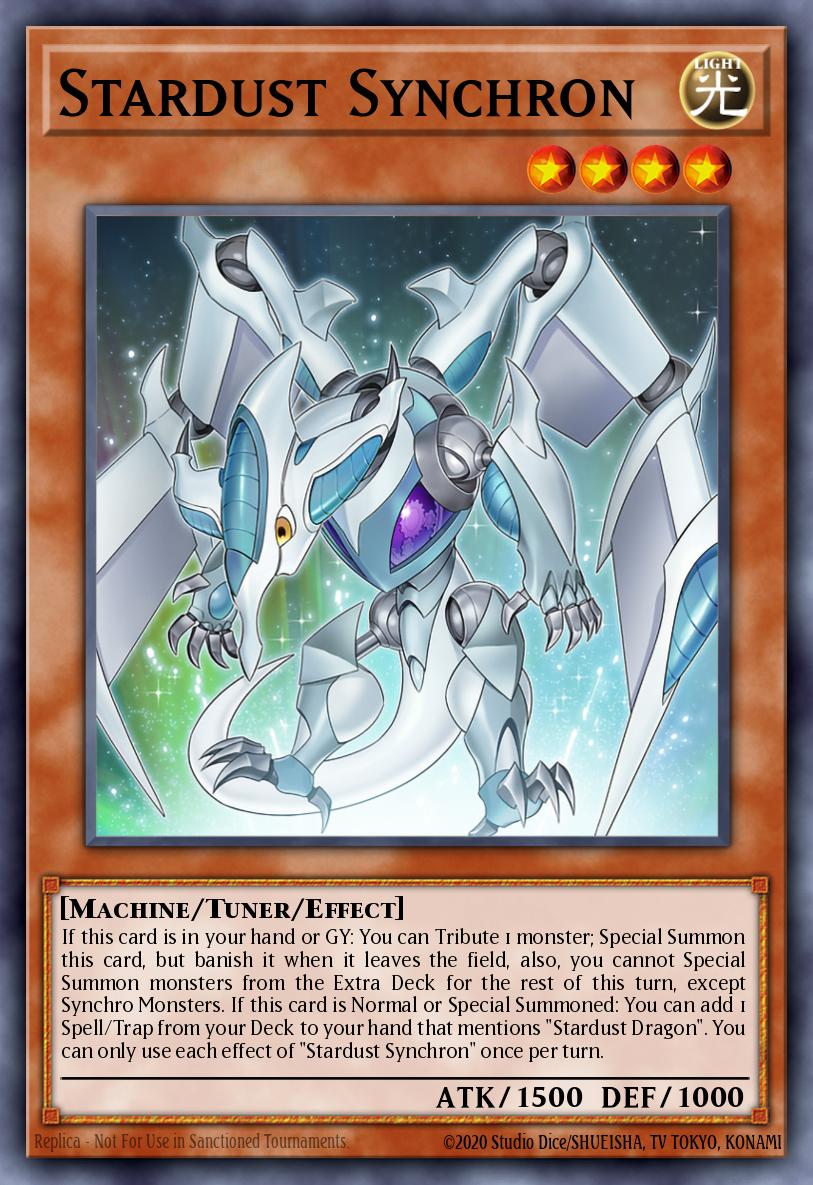 Stardust Synchron Yu-Gi-Oh card