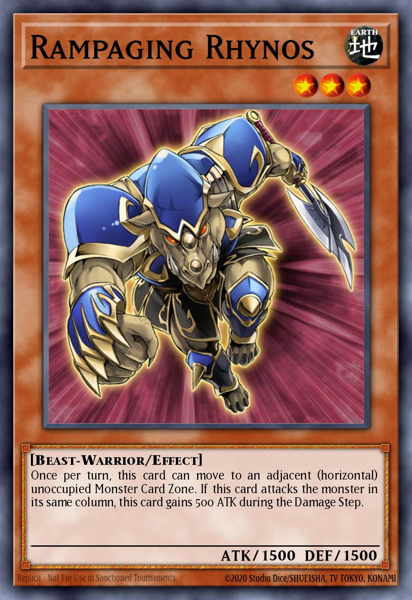 Rampaging Rhynos Yu-Gi-Oh card
