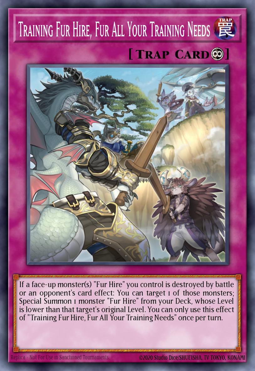 Training Fur Hire, Fur All Your Training Needs Yu-Gi-Oh card