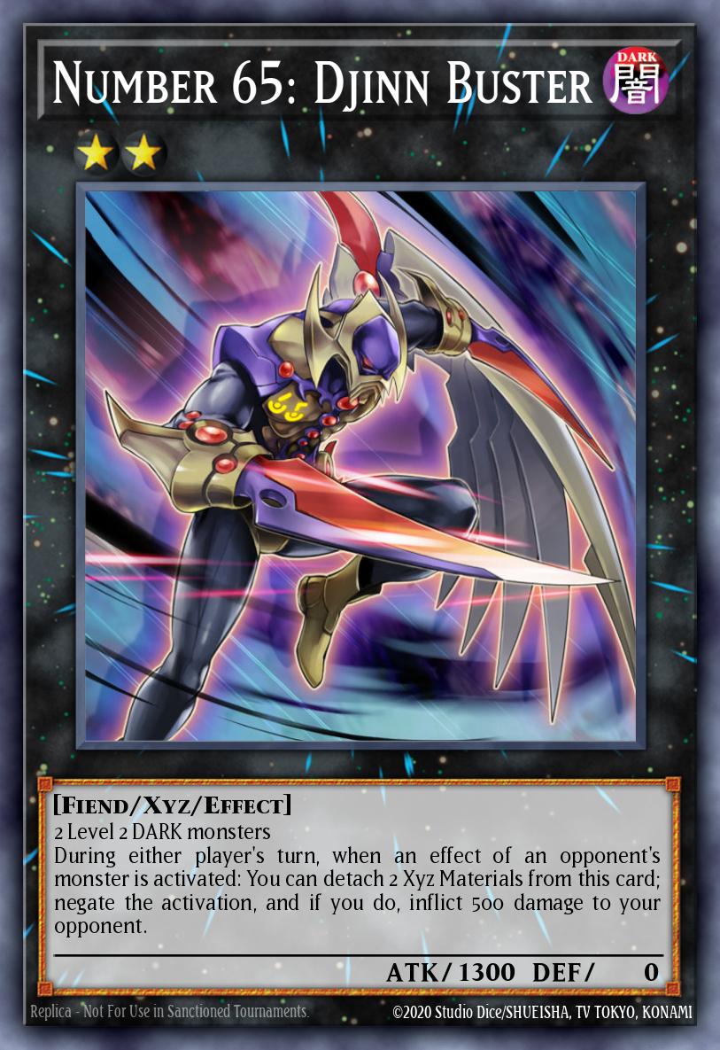 Number 65: Djinn Buster Yu-Gi-Oh card