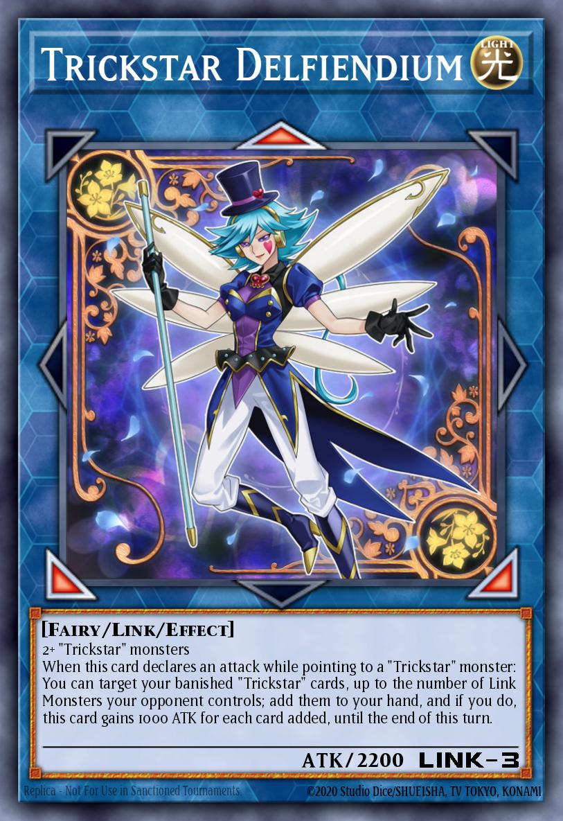 Trickstar Delfiendium Yu-Gi-Oh card