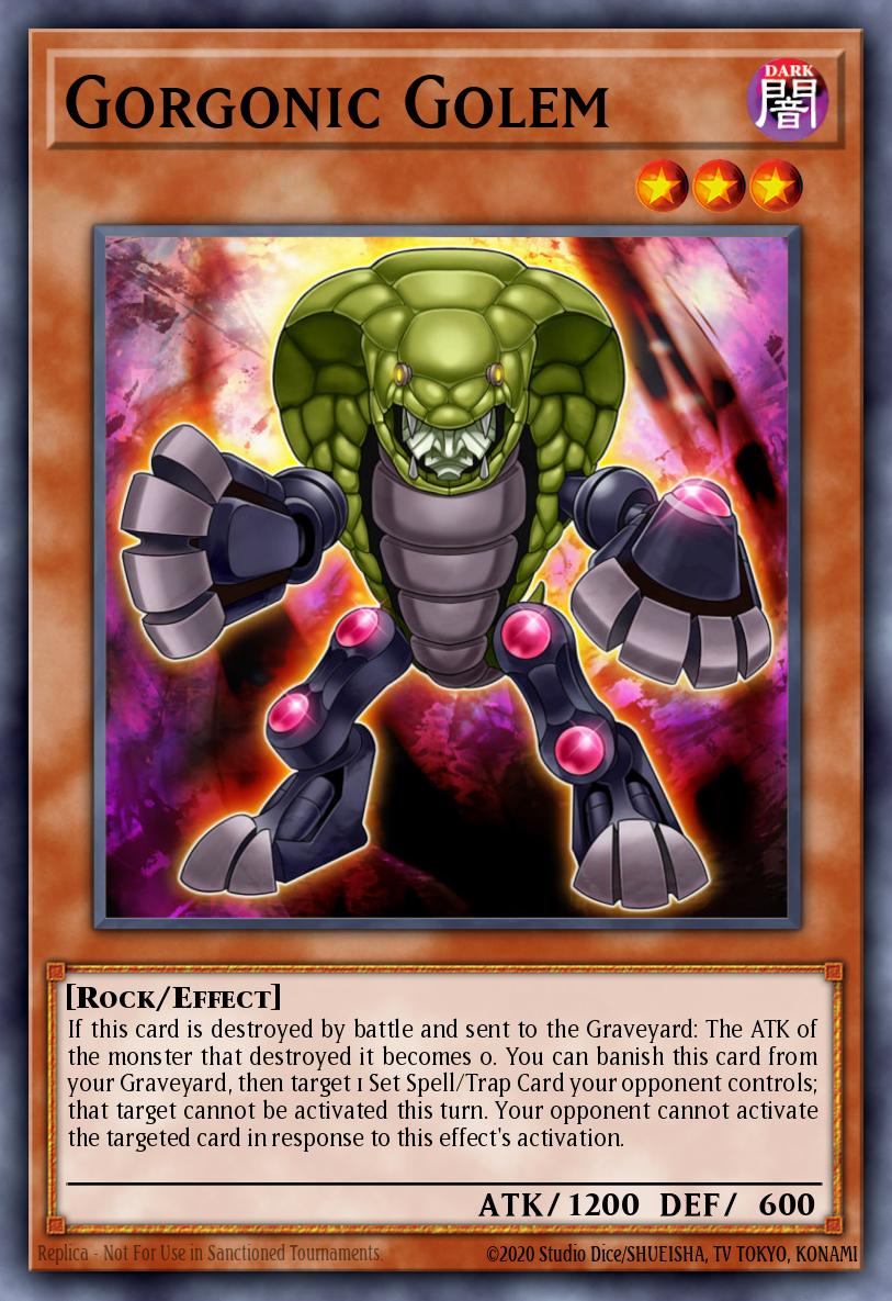Gorgonic Golem Yu-Gi-Oh card