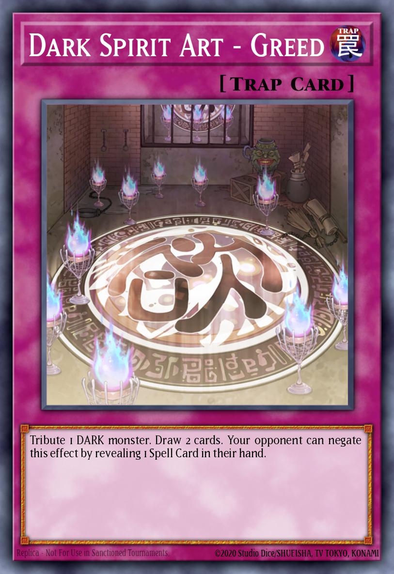 Dark Spirit Art - Greed Yu-Gi-Oh card