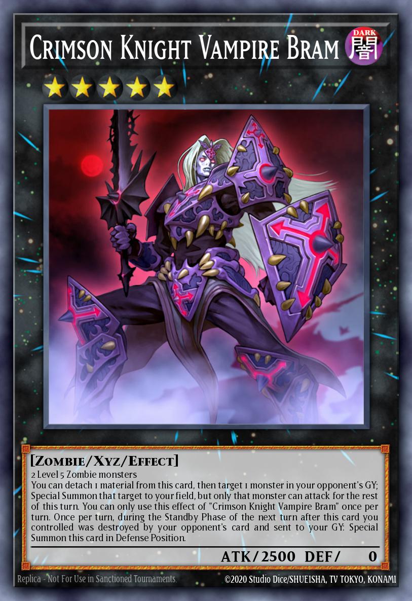 Crimson Knight Vampire Bram Yu-Gi-Oh card