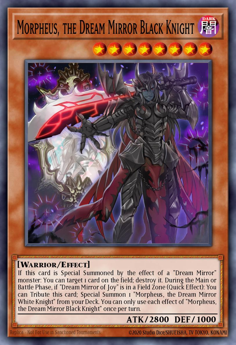 Morpheus, the Dream Mirror Black Knight Yu-Gi-Oh card